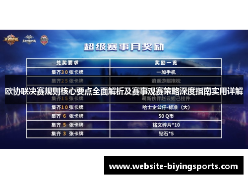 欧协联决赛规则核心要点全面解析及赛事观赛策略深度指南实用详解 欧协联决赛规则核心要点全面解析及赛事观赛策略深度指南实用详解